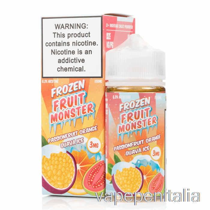 Vape Italia Ice Passionfruit Arancia Guava - Frozen Fruit Monster - 100ml 6mg